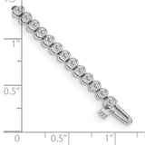 14k White Gold Complete 2.13 carat Round A Diamond 2-prong 7 inch Tennis Bracelet X2896WA