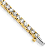 14k Complete 6.6 carat Round AA Diamond 4-prong 7 inch Tennis Bracelet X2044AA