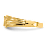 14k 5.25x4.75mm Open Back Signet Ring CH192