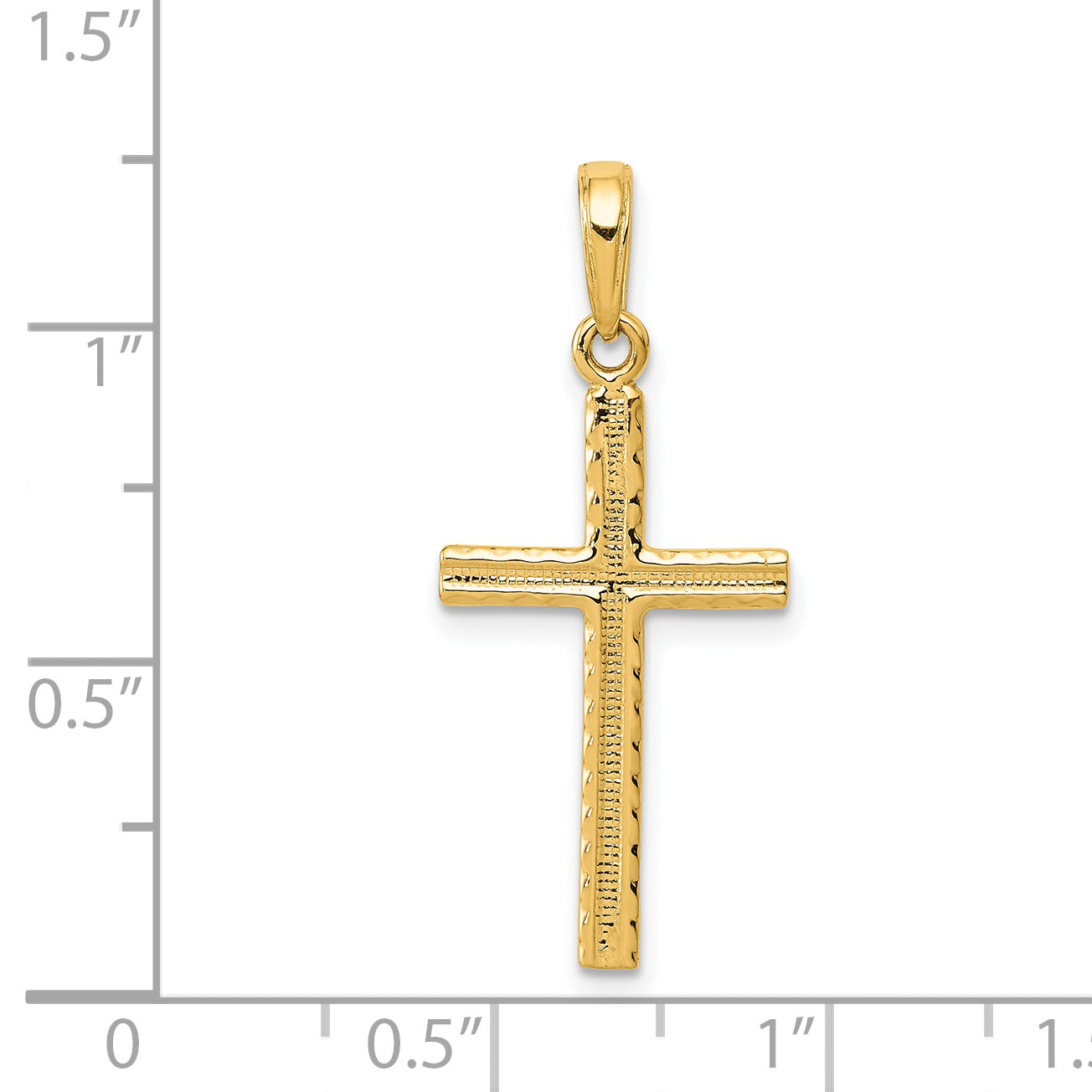 14k Latin Cross Pendant C3866
