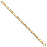 14K 18 inch 4.8mm Hand Polished Fancy Link with Fancy Lobster Clasp Chain LK396