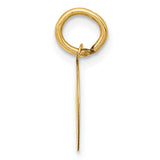14k Polished and Satin Solid HOLY COMMUNION Round Disc Charm XAC710