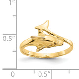 14k Dolphin Bypass Ring K3921
