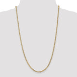 14K 10 inch 3mm Concave Anchor with Lobster Clasp Chain CCA080