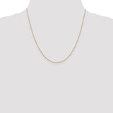 14K 10 inch 1.2mm Diamond-cut Beaded with Lobter Clasp Anklet PEN247