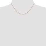 14K 10 inch 1.2mm Diamond-cut Beaded with Lobter Clasp Anklet PEN247