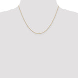 14K 10 inch 1.2mm Diamond-cut Beaded with Lobter Clasp Anklet PEN247