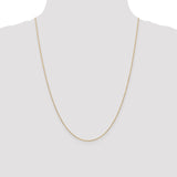 14K 10 inch 1.2mm Diamond-cut Beaded with Lobter Clasp Anklet PEN247