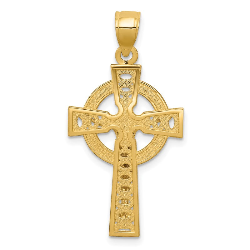 14k Two-tone Iona Crucifix Pendant K2192