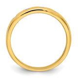 14k White Gold 3mm 5-stone 1/20 carat Diamond Band RM5620