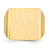 14k 16.5x17.5mm Open Back Mens Signet Ring RS367