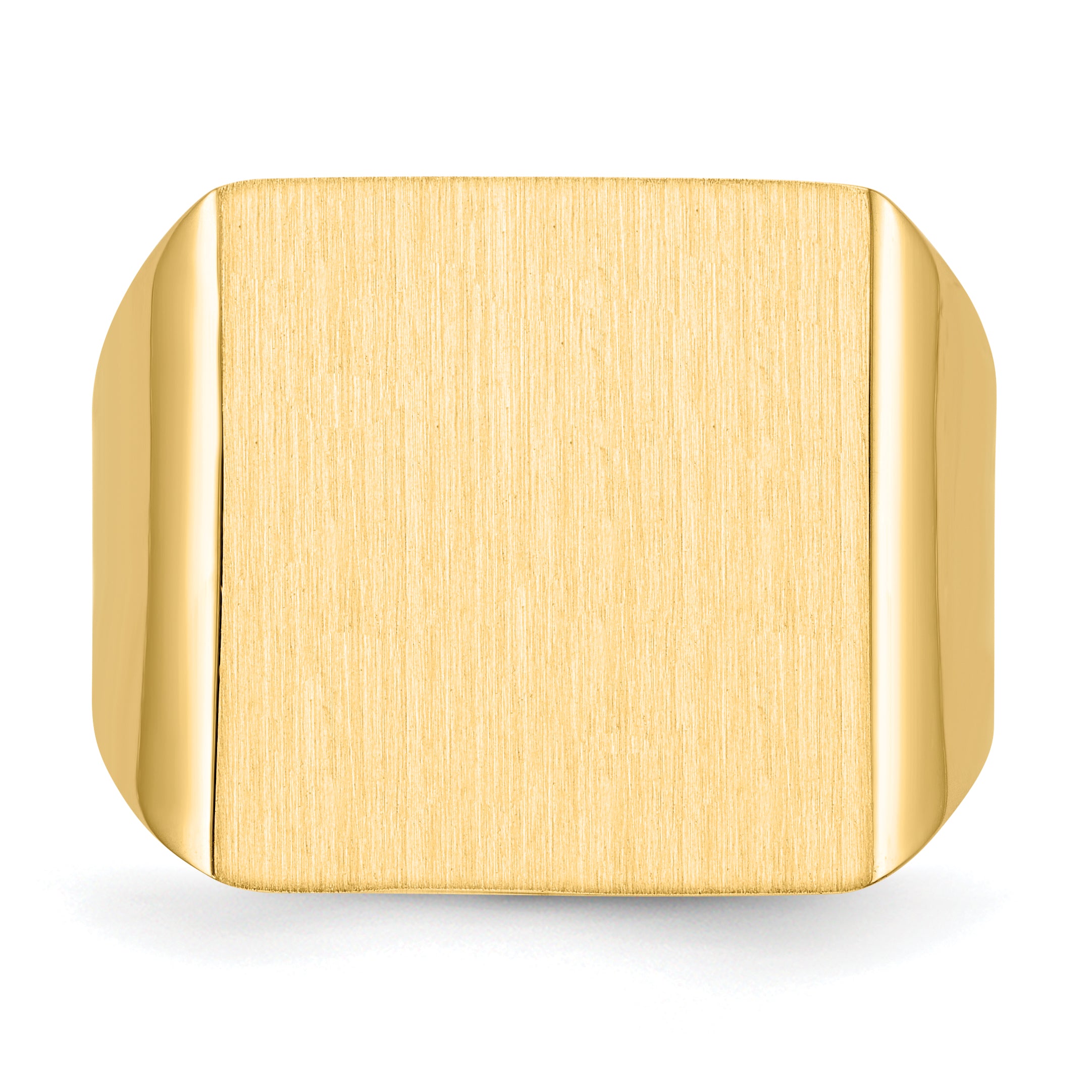 14k 16.5x17.5mm Open Back Mens Signet Ring RS367