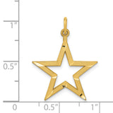 14k Diamond-cut Star Charm C1115