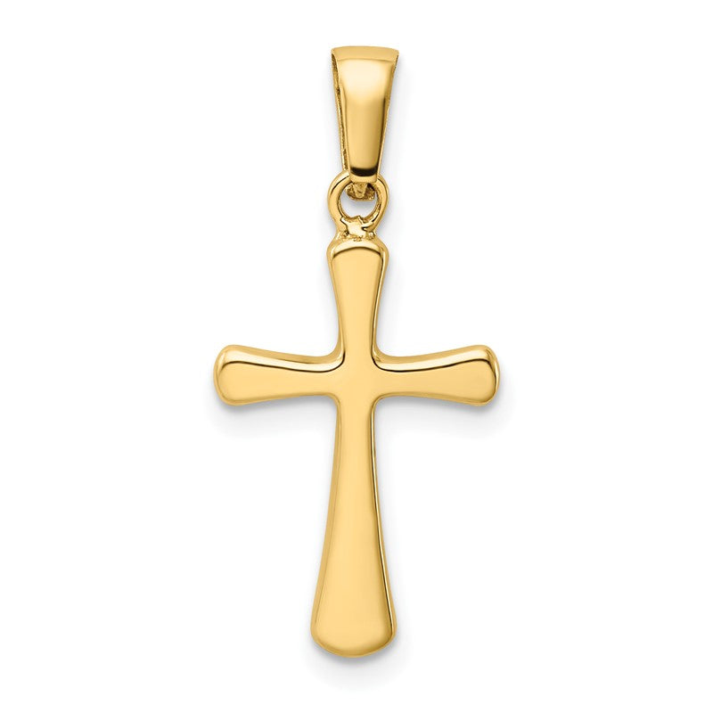 14k Polished Cross Pendant XR1418