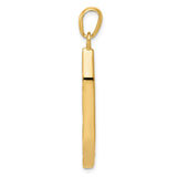 14K and White Rhodium Mezuzah with Shin Charm CG39