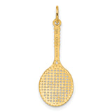 14k Tennis Racquet Charm C1224