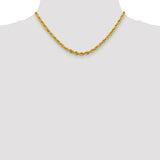 14K 26 inch 4.25mm Semi Solid Rope with Lobster Clasp Chain BC168