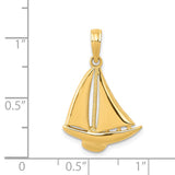 14k Sailboat Pendant K3094