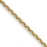 14K 14 inch .95mm Diamond-cut Cable with Lobster Clasp Chain PEN17