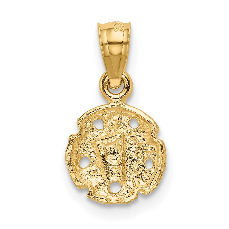 14K Sand Dollar Pendant K2931