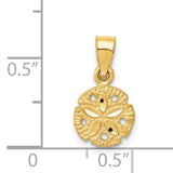 14K Sand Dollar Pendant K2931