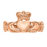 14k Rose Gold Polished Claddagh Ring K5933