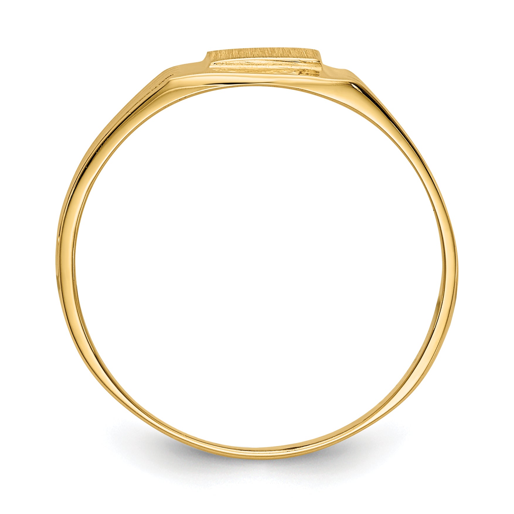 14k 5.25x4.75mm Open Back Signet Ring CH192