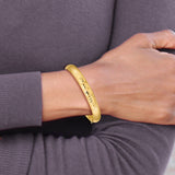 14k 5/16 Florentine Engraved 8.00mm Hinged Round Bangle Bracelet FE5/16
