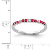 14k White Gold Diamond and Emerald Band RM5737