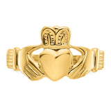 14k Mens Polished Claddagh Ring K4774