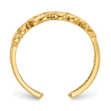 14K Open Hearts Toe Ring K3837