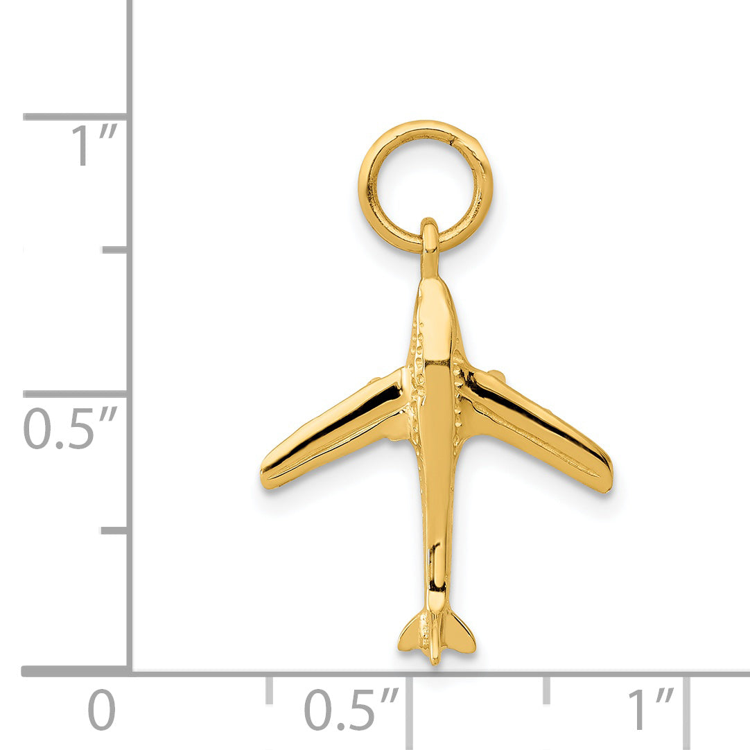 14k 3-D Jet Charm A4278/L