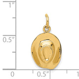14k 3-D Cowboy Hat Charm A0562/L