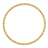 14k Polished Twisted 2.50mm Slip-on Round Bangle Bracelet DB569
