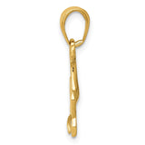 14k Jumping Horse Pendant K3338