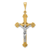 14k Two-tone Crucifix Pendant D870