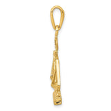14k Scales of Justice Pendant K1789