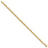 14k Polished Diamond-cut X-and-Heart 7 inch Bracelet FB1431