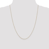 14K 14 inch .8mm Diamond-cut Cable with Lobster Clasp Chain PEN41L