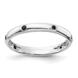 14k Rose Gold 3mm 6-stone 1/10 carat Diamond Band RM5621