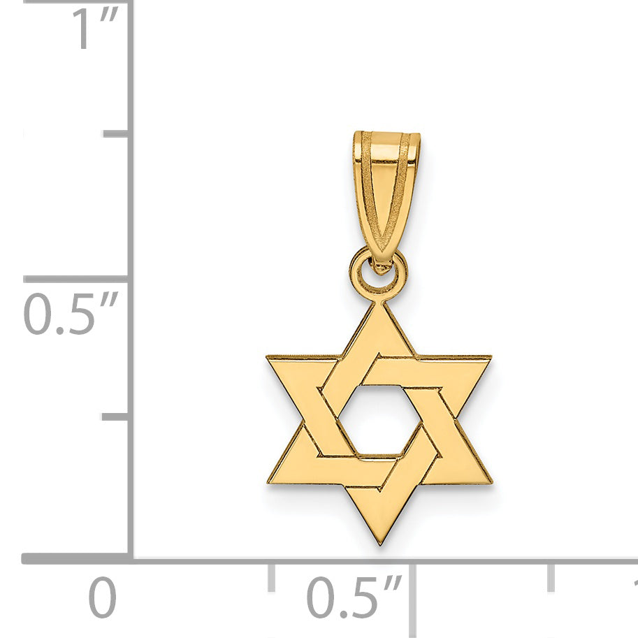 14k Star of David Pendant XR418
