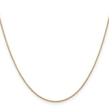 14K 14 inch .9mm Cable with Spring Ring Clasp Chain PEN190