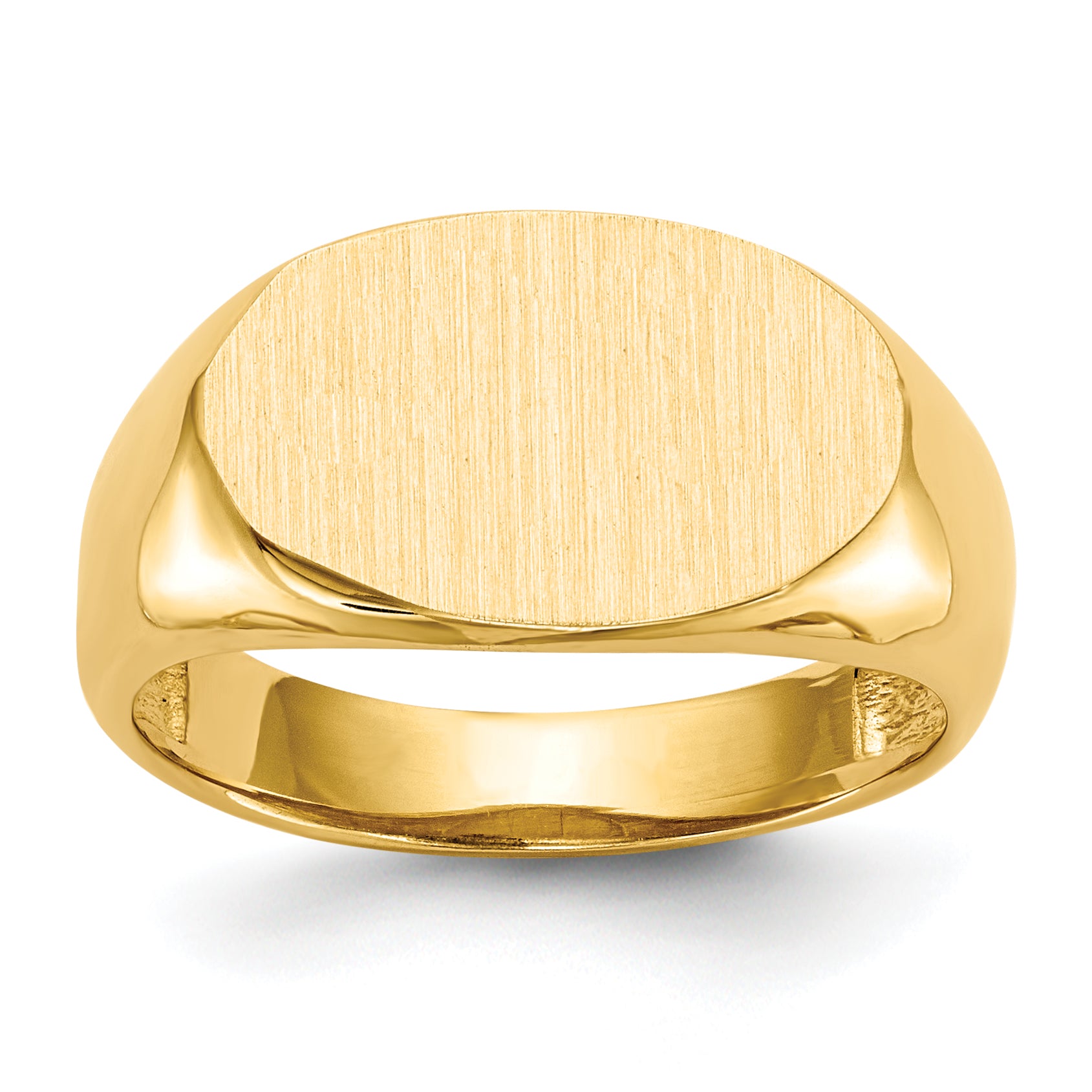 14k 15.0x9.0mm Open Back Signet Ring RS248
