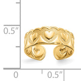 14k Heart Toe Ring R557