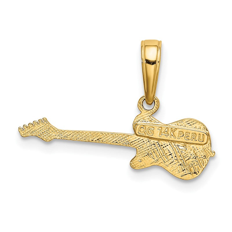 14k Electric Guitar Pendant K3512