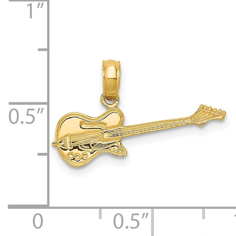 14k Electric Guitar Pendant K3512