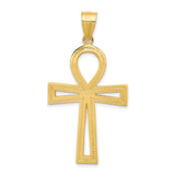 14k Large Ankh Cross Pendant C175