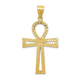 14k Large Ankh Cross Pendant C175