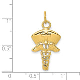 14k Nurse Symbol Charm A1602