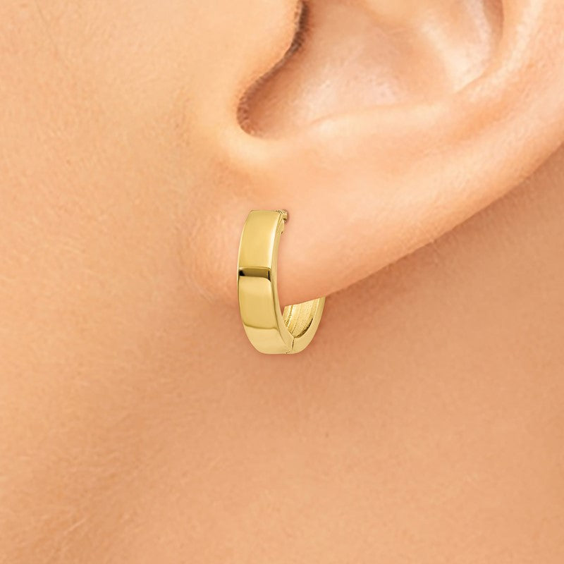 14k Round Hinged Hoop Earrings TM622